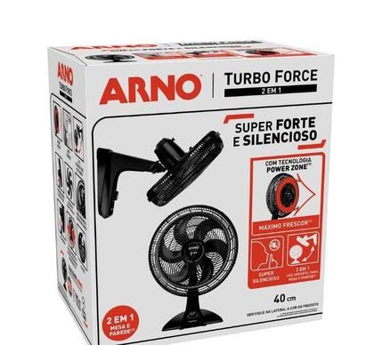 Imagem de Ventilador De Mesa Turbo Force 2 Em 1 Vf42 40Cm Preto Arno