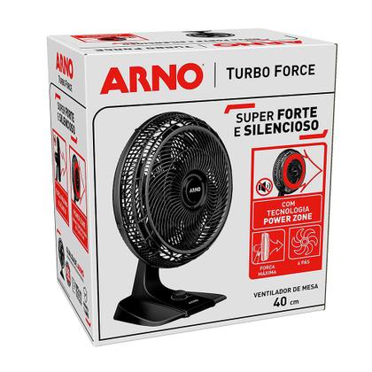 Imagem de Ventilador De Mesa Turbo Force Vf49 40cm Arno Preto 110v