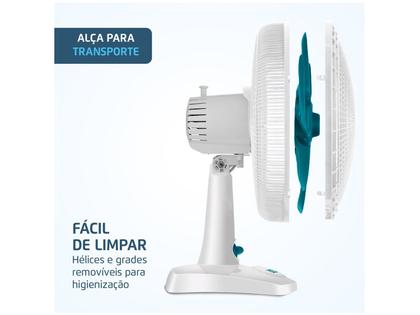 Imagem de Ventilador de Mesa Ultra V-UT-30-01 30cm 6 Pás 3 Velocidades Branco e Azul