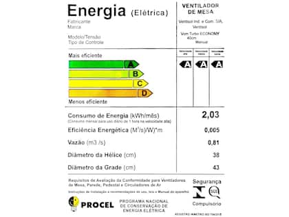 Imagem de Ventilador de Mesa Ventisol Turbo Economy 40cm - 3 Velocidades