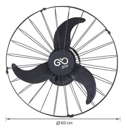 Imagem de Ventilador De Parede 60cm Grandes Ambientes Bivolt 180w Goar