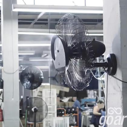 Imagem de Ventilador De Parede Climatizador Atenas ATP012 60cm Industrial 3 Pás 230w Preto Para Ambiente 220V