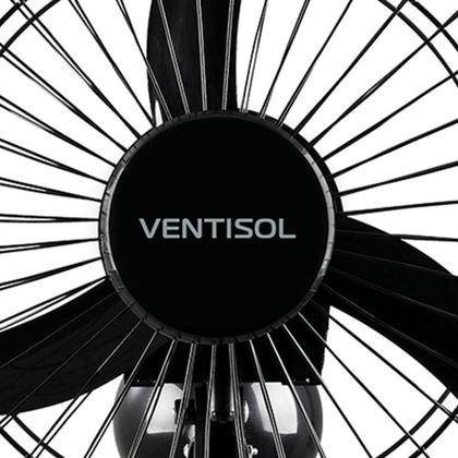 Imagem de Ventilador de Parede Preto em Aço 50cm  200w - VENTISOL