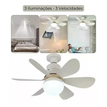 Imagem de Ventilador de Teto: 6 Pás para um Fluxo de Ar Eficiente e Controle Remoto