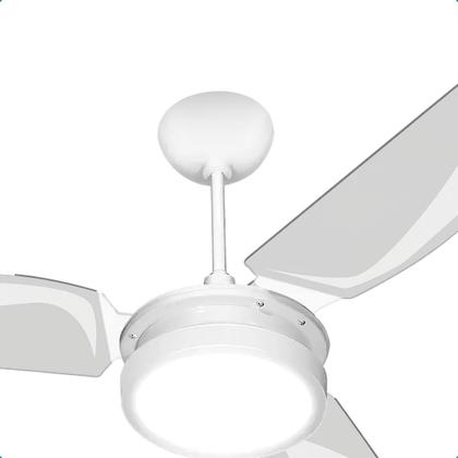 Imagem de Ventilador de Teto à Prova de Maresia Umidade Pás Policarbonato LED Branco 6500K Beltempo Maris