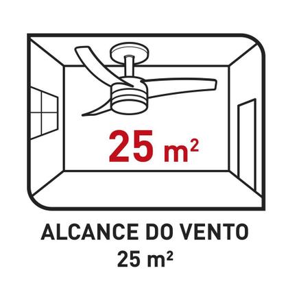 Imagem de Ventilador de Teto Arno Ultimate Bivolt Branco com 3 Pás e Controle Remoto VX13