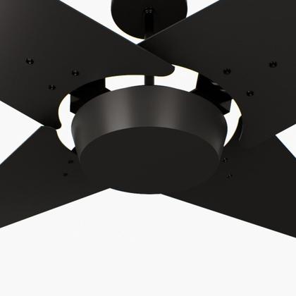 Imagem de Ventilador de Teto Com Controle Remoto Natuvent Callis No Light 4 Pás Madeira Preto