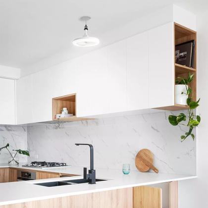 Imagem de Ventilador De Teto Design Contemporâneo: Luminária Led Com Ventilador De Teto E27 Lampada Controle Bivolt