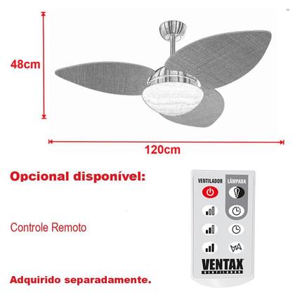 Imagem de Ventilador De Teto Econômico 3 Pás Freijó Winds Ventax 110V