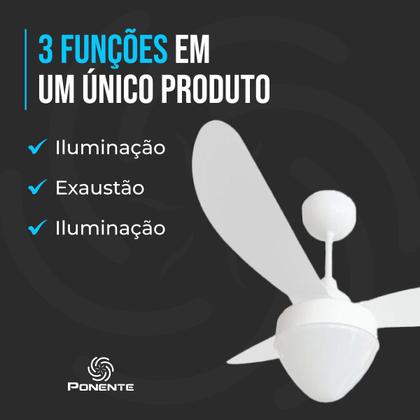 Imagem de Ventilador de Teto Gale Inverter Bivolt Para 2 Lâmpadas com Controle