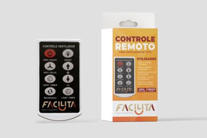 Imagem de Ventilador de Teto Infinity Lótus Verde Fumê 3 Pás Freijó 220V+Controle 1025