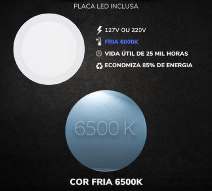 Imagem de Ventilador de Teto Infinity Soft Led 6000K Preto 3 Pás Tabaco 110V 2002