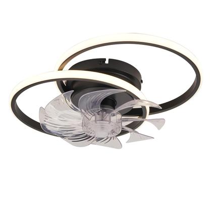 Imagem de Ventilador De Teto LED Com Controle Remoto, Luminária Pendente Circular Para Decoração De Sala De