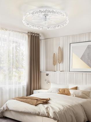 Imagem de Ventilador de teto LEDIARY 20" Flush Mount 3000K-6000K 110V