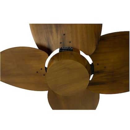 Imagem de Ventilador de Teto Natuvent Dahlia No Light 4 Pás Madeira Imbuia