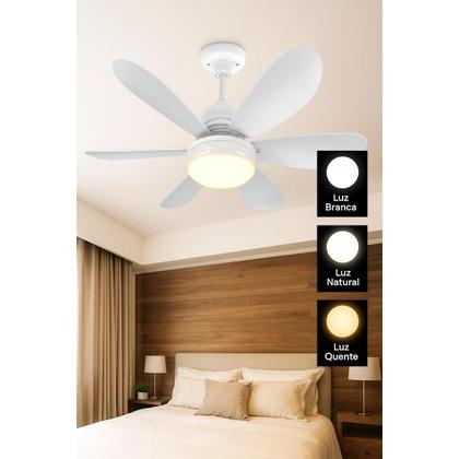Imagem de Ventilador de Teto Potente e Silencioso  Controle Remoto Incluso