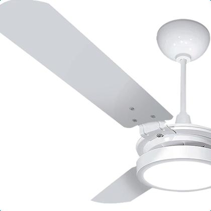 Imagem de Ventilador de Teto Potente Pás MDF LED Amarelado 3000K Beltempo Brizzo