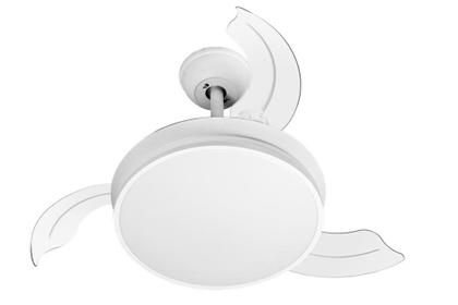 Imagem de Ventilador de Teto Retrátil Bivolt LED 24W Dimerizável Inverter 3 Pás