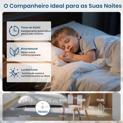 Imagem de Ventilador De Teto Rústico 36 " Com Luz Led E Controle Remoto, 3 Pás, 6 Velocidades, 3 Cores De Luz Ajustáveis, Silencioso