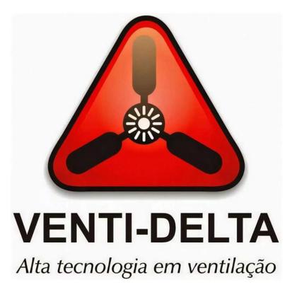Imagem de Ventilador De Teto Super Led Preto 3 Pás MDF Tabaco Led 18W 6500K 130W 127V C3V 37-3161 Ventidelta