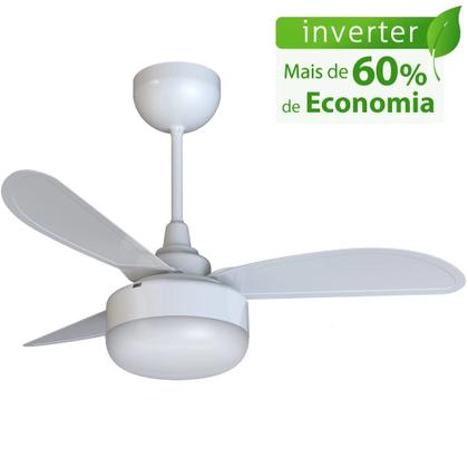 Imagem de Ventilador de Teto Ventisol Fênix Branco Inverter Controle Remoto, 6 Velocidades - Bivolt