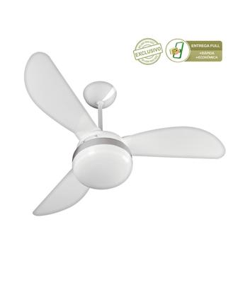 Imagem de Ventilador de Teto Ventisol Fênix Branco / Silver 3 Pás, 3 Velocidades, CV3 Premium