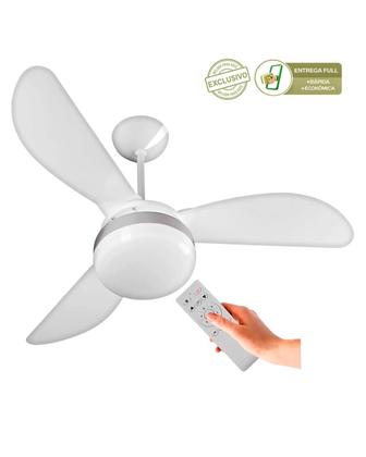 Imagem de Ventilador de Teto Ventisol Fênix Branco / Silver Inverter com Controle Remoto - Bivolt