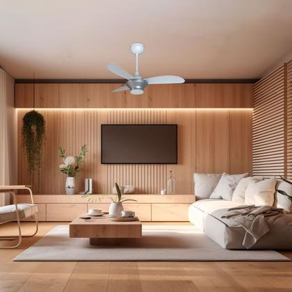 Imagem de Ventilador de Teto Ventisol Wind Plus Mistral Inverter Silver Controle Remoto Led Integrada Bivolt