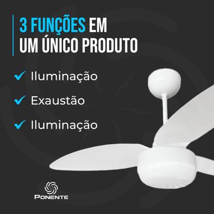 Imagem de Ventilador de Teto Zonda Inverter com Controle Remoto e Luminária