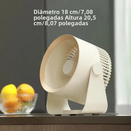 Imagem de Ventilador Elétrico Portátil Sem Fio - Silencioso e Multifuncional - Para Teto e Parede