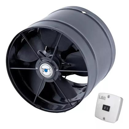 Imagem de Ventilador/Exaustor Axial Industrial Grafite 200mm Bivolt