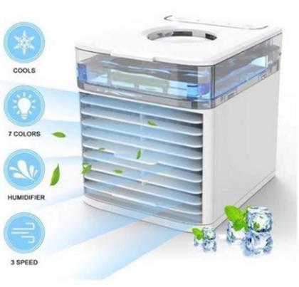 Imagem de Ventilador Humidificador e Climatizador Mini Ar Condicionado Portátil com Led MINI