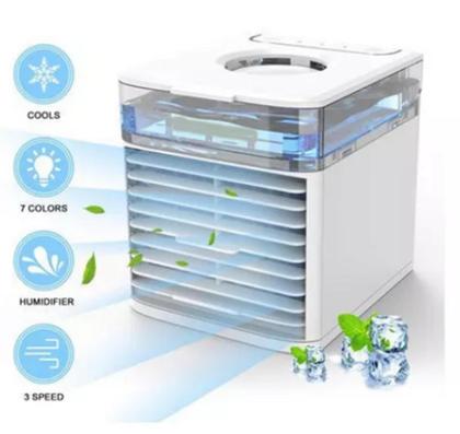 Imagem de Ventilador Humidificador e Climatizador Mini Ar Condicionado Portátil com Led MINI