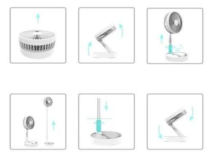 Imagem de Ventilador Mesa Mini Coluna Silencioso Portátil Recarregável
