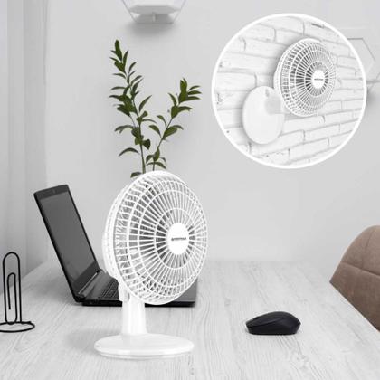 Imagem de Ventilador mini turbo 3 pás ventimais 20cm branco/prata 127v