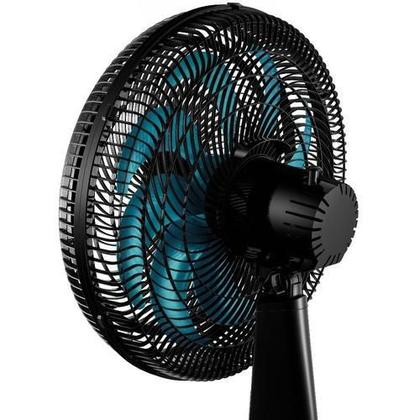Imagem de Ventilador Mondial De Mesa 40Cm Preto Com 6 Pás Azuis 127V