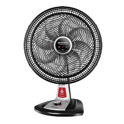 Imagem de Ventilador Mondial Super Turbo 8 Pás Repelente Líquido 140W Preto e Prata VTX-40-8P-RL - 220V