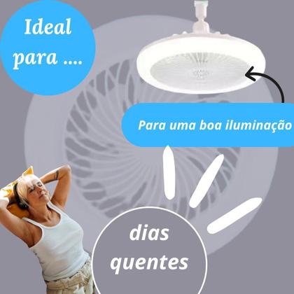 Imagem de Ventilador multifuncional Foco Led, ventilador de 30 W, cor da luz, branco