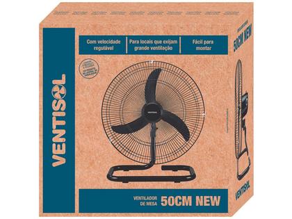 Imagem de Ventilador Oscilante de Mesa 50cm New Preto 220V Premium - 486 - VENTISOL