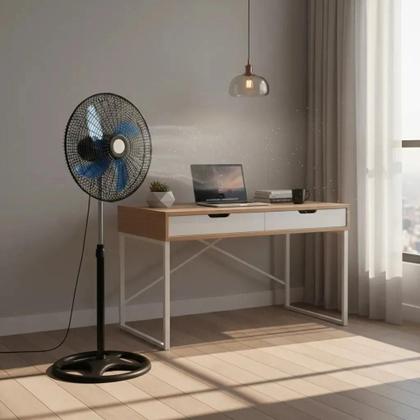 Imagem de Ventilador Pedestal Coluna 60w Potencia 5 Pás 110v 50 Cm 60hz Preto 220v Plástico