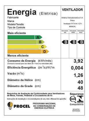 Imagem de Ventilador Philco Pvt41a Tecnologia Maxx Force 150w