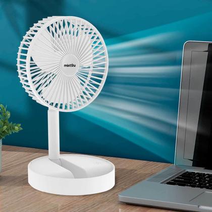 Imagem de Ventilador Portátil Dobrável Silencioso Retrátil Sem Fio Usb