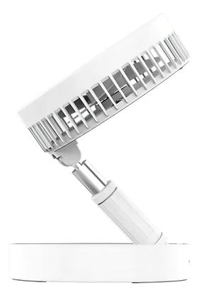 Imagem de Ventilador Portátil Silencioso Dobrável 7200mah Retrátil Cor Branco Diâmetro 19 cm Material das pás ABS Quantidade de pás 3