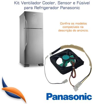 Imagem de Ventilador Sensor Fusível Geladeira Panasonic Aragfa200033 / Arbgta300861 /  Aragsd100190 / Aragfa200031