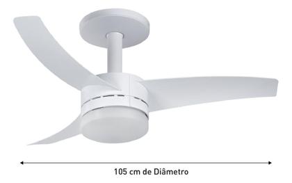 Imagem de Ventilador Teto Arno Branco 3 Pás Contro. Remoto Vx13