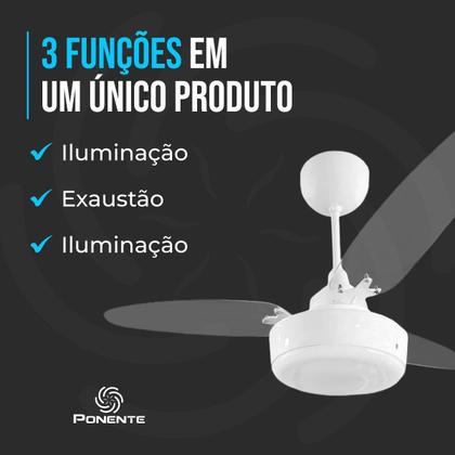 Imagem de Ventilador Teto Cristal Inverter Luminária Led Com Controle Remoto