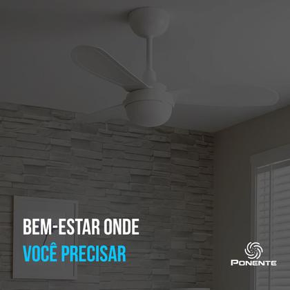 Imagem de Ventilador Teto Fast Led Inverter Ponente Bivolt Controle
