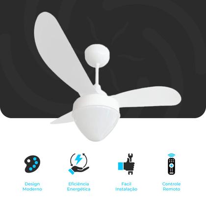 Imagem de Ventilador Teto Gale Inverter Para 2 Lâmpadas + Controle