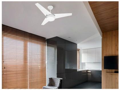 Imagem de Ventilador Teto Ideal LED 3 Pás 127 Volts Branco VENTI-DELTA 