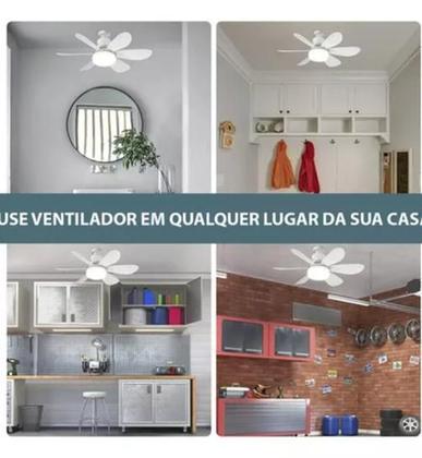 Imagem de Ventilador Teto Led 60W E Controle Remoto: Iluminação E